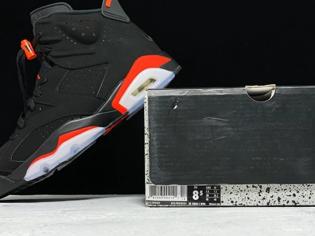 6 Retro Infrared Air 384664-060 Jordan OG Black 0715